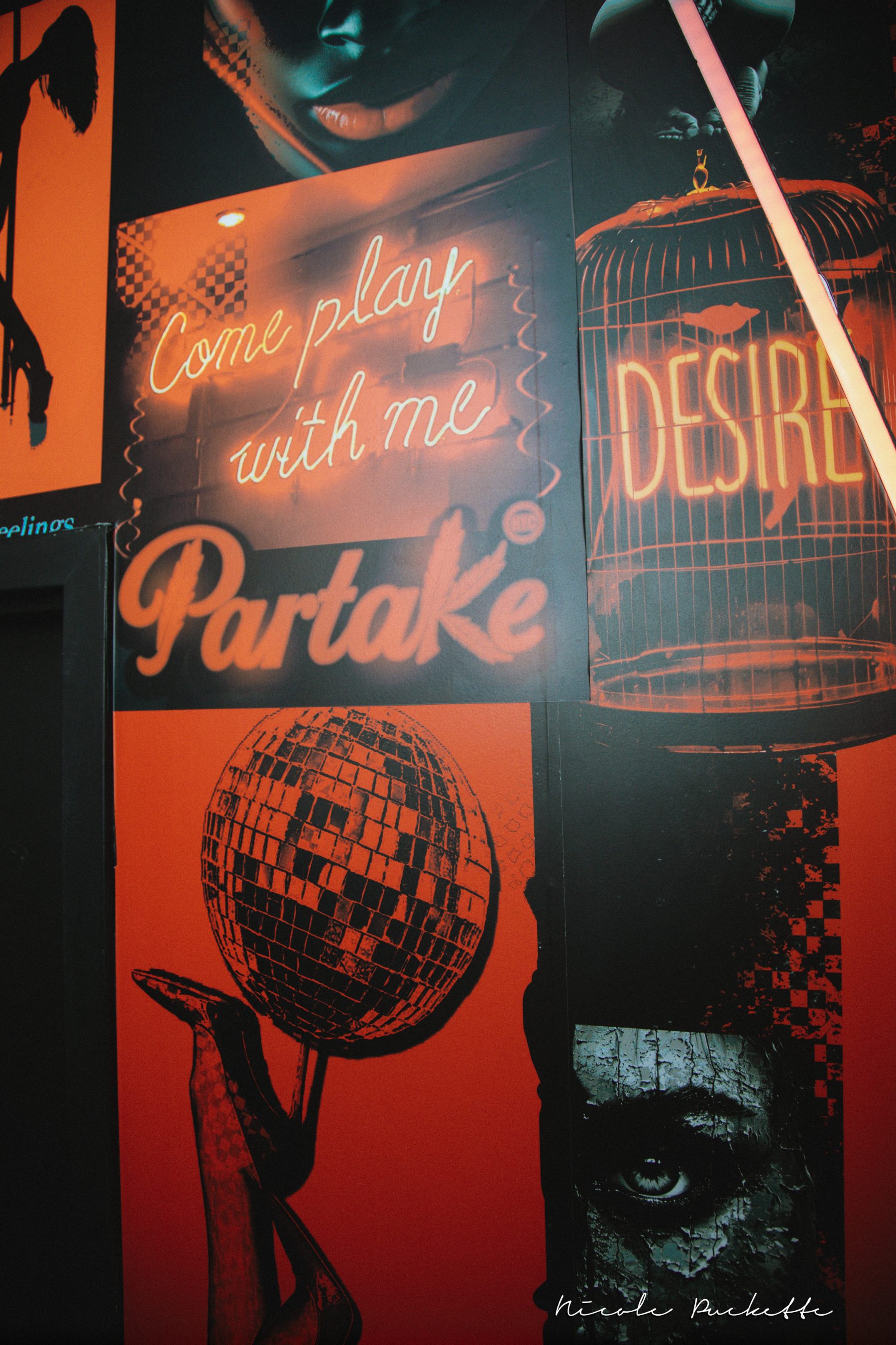 Partake collage wall